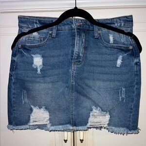 Wild Fable Jean Skirt